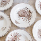 Succursale Transferware Bowls With Birds And Feathers Set Of 8 - elsie green - The French Kitchen