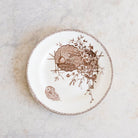 Succursale Transferware Plate With Birds And Feathers Set Of 4 - elsie green - The French Kitchen