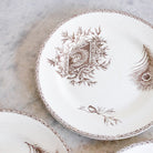 Succursale Transferware Plate With Birds And Feathers Set Of 4 - elsie green - The French Kitchen