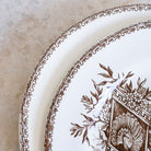 Succursale Transferware Plate With Birds And Feathers Set Of 4 - elsie green - The French Kitchen