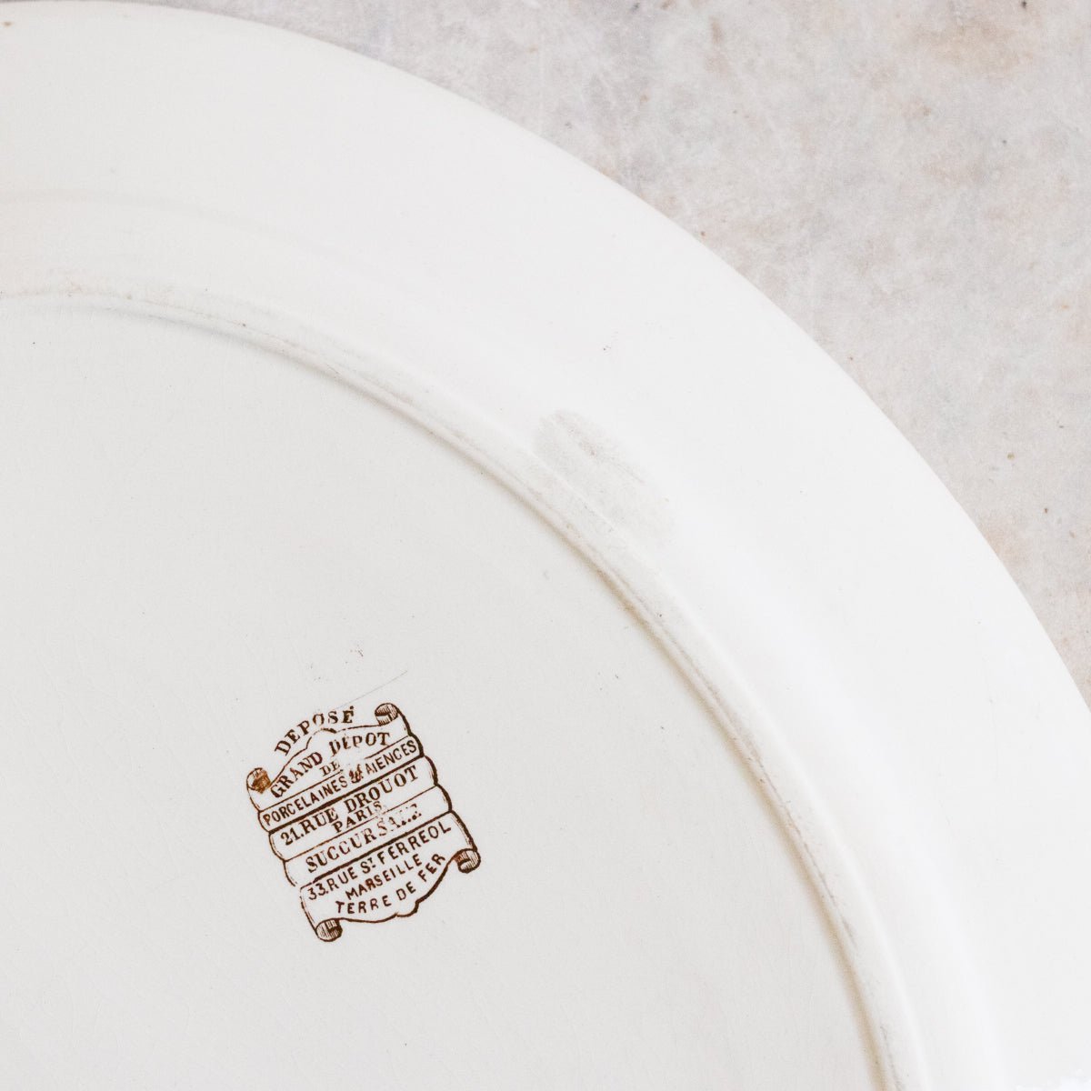 Succursale Transferware Platter With Birds & Feathers - elsie green - The French Kitchen
