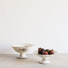 Succursale Transferware Serving Bowl With Bird And Feather - elsie green - The French Kitchen