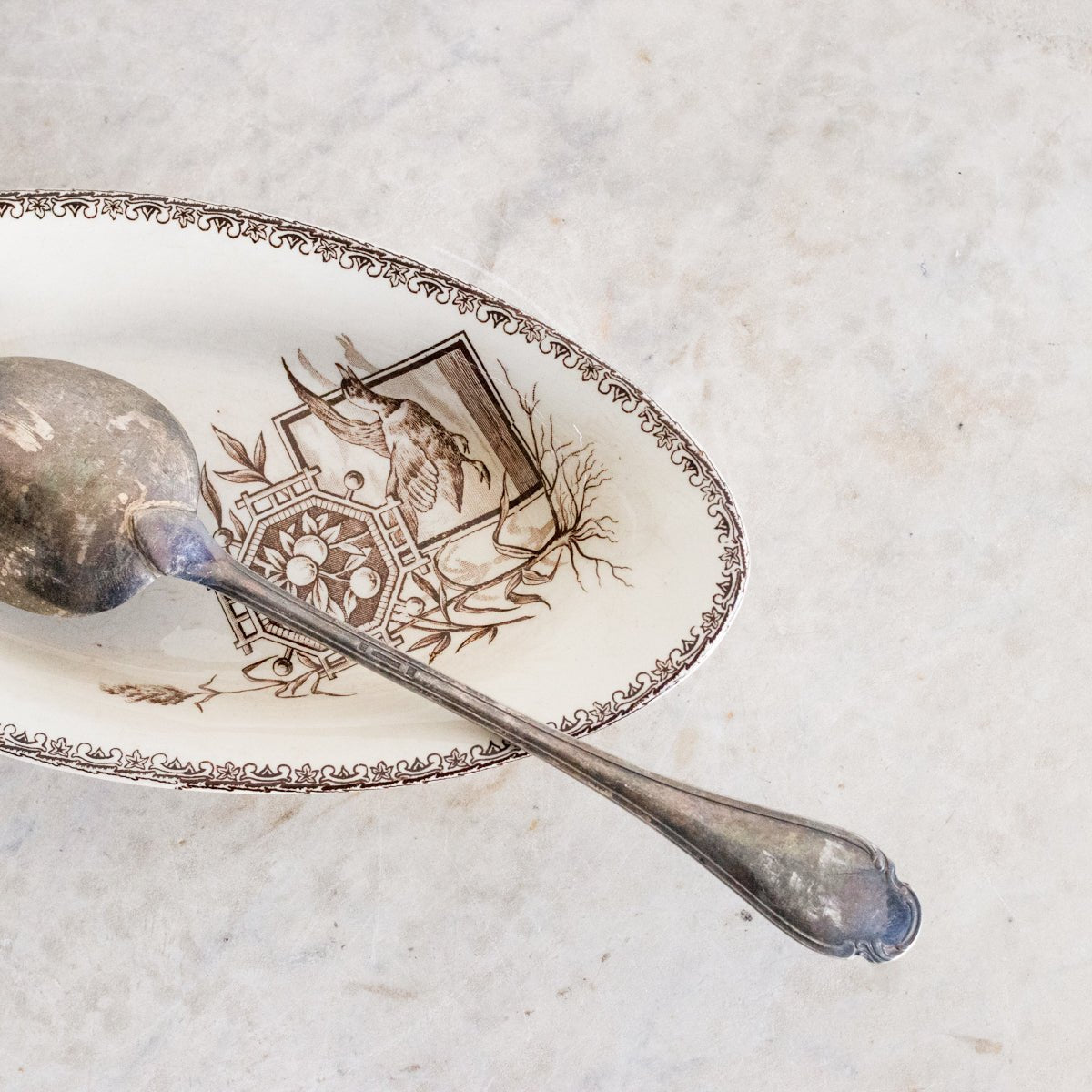 Succursale Transferware Spoon Rest - elsie green - The French Kitchen