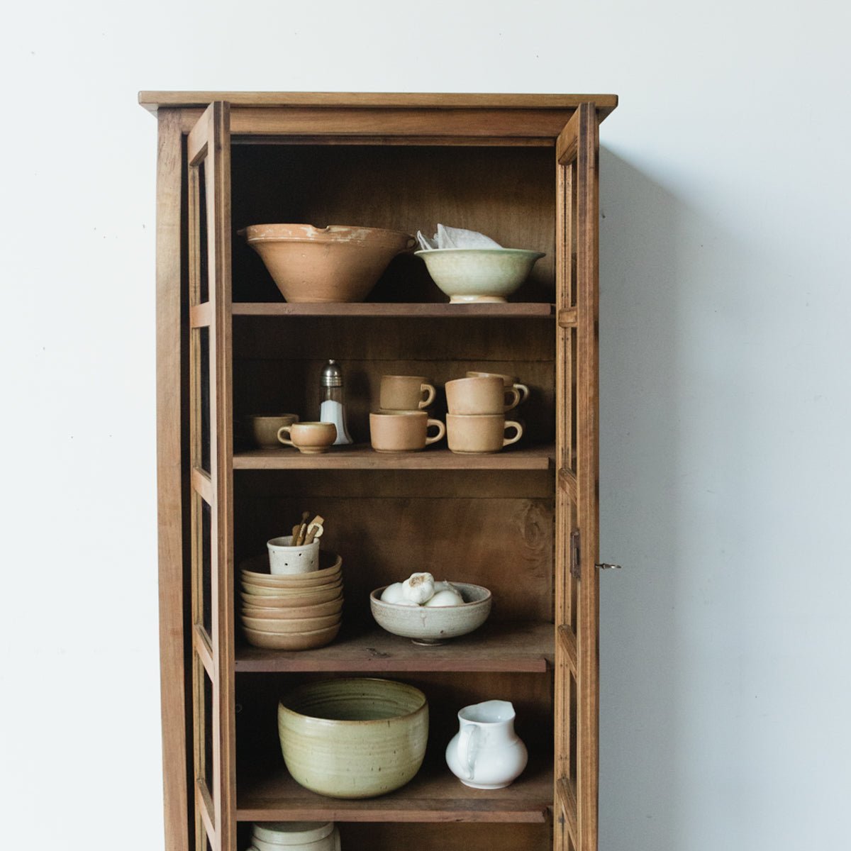 Tall Antique Vitrine - elsie green - furniture