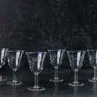 Etched Wine Glass Set of 6 - elsie green