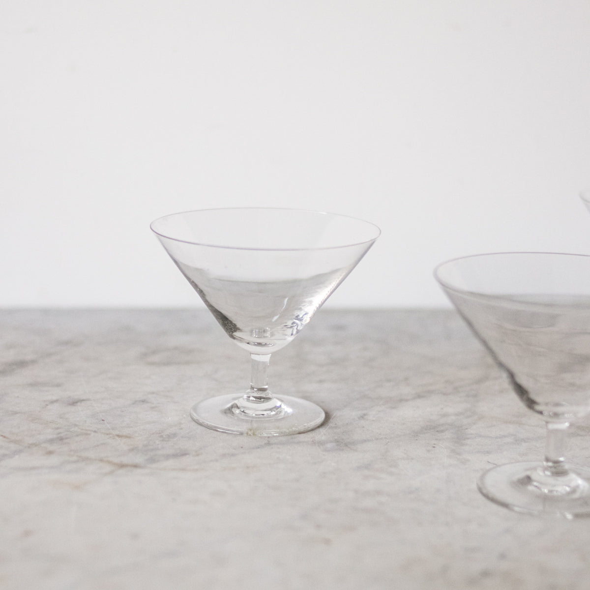 Trio of Delicate Cocktail Glasses - elsie green