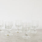 Vintage Engraved Glassware Set - Pairs - elsie green