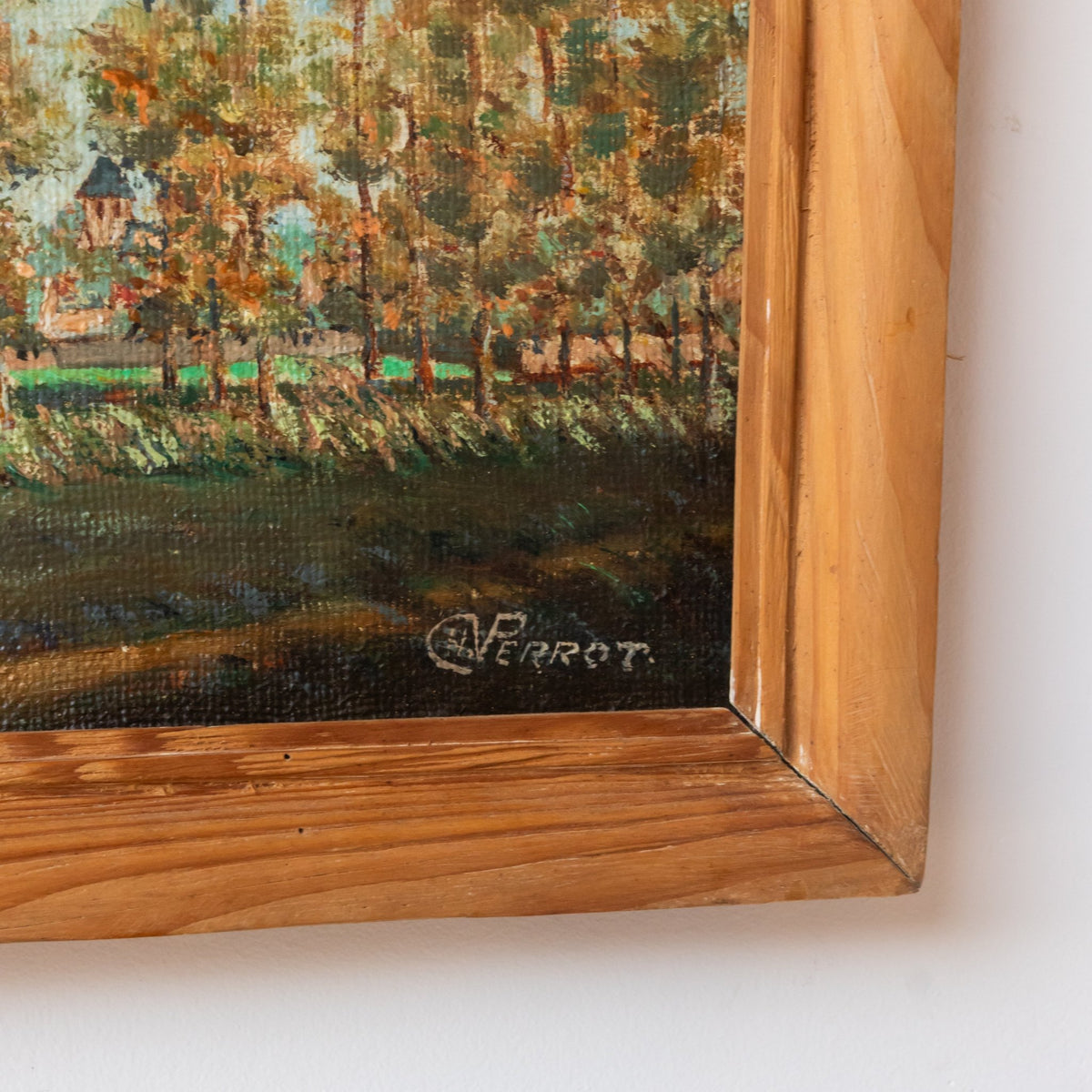 The Poplars Oil Painting | Perrot - elsie green - art
