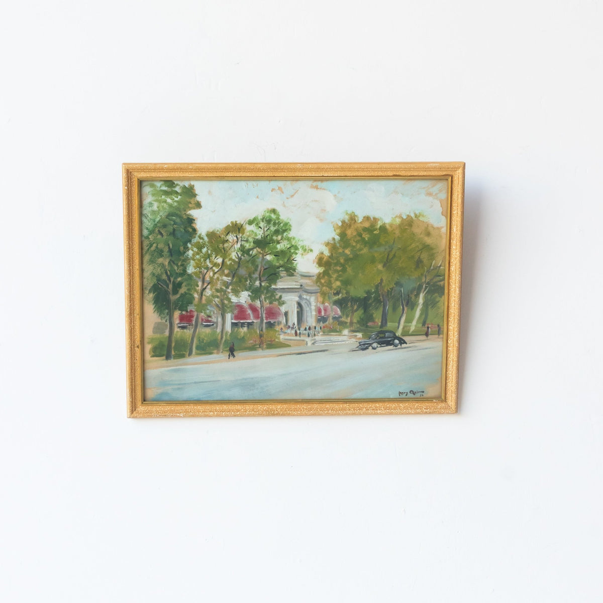 Theatre Marigny Paris Painting | Dated 1952 - elsie green - art