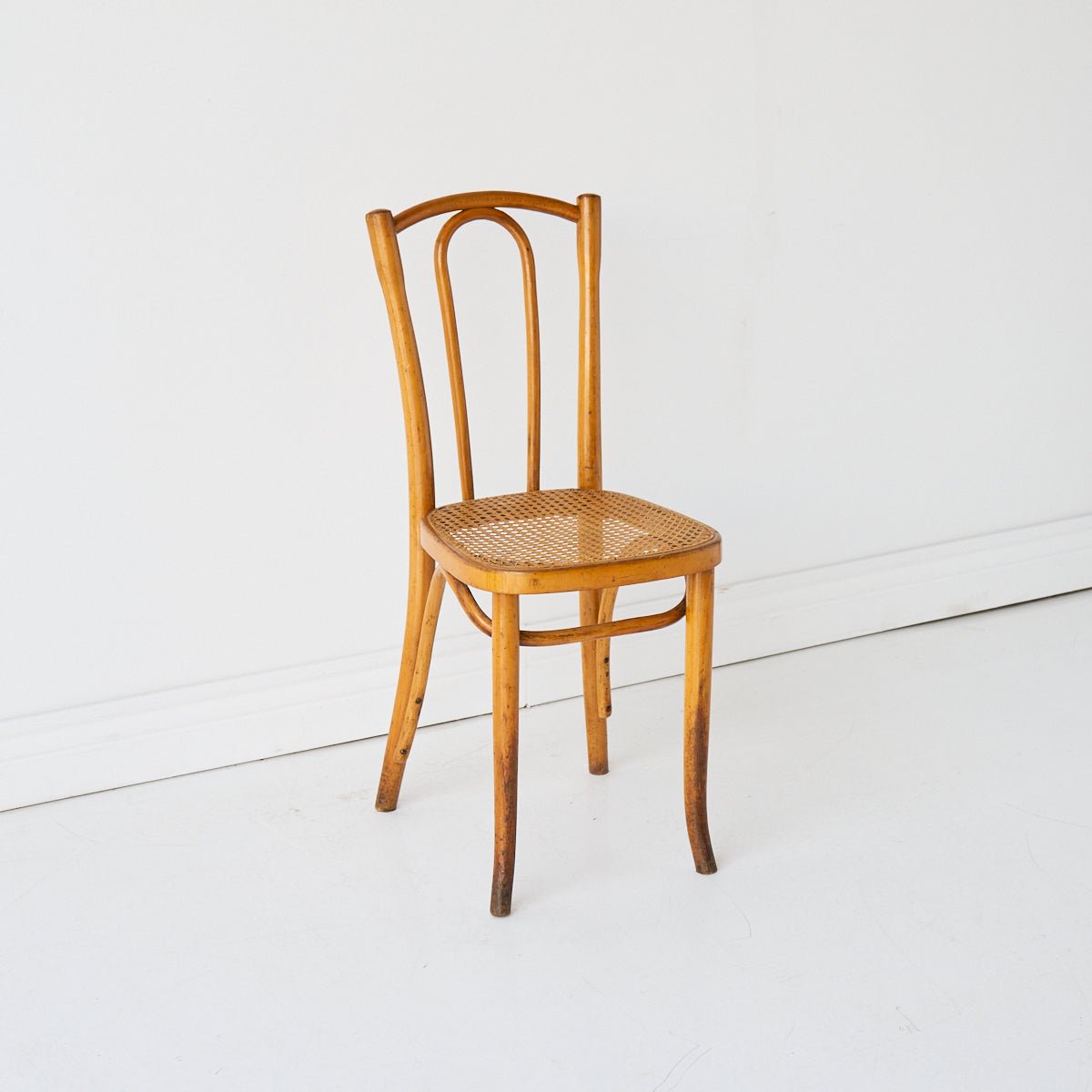 Thonet Bentwood Cane Dining Chair - elsie green - furniture