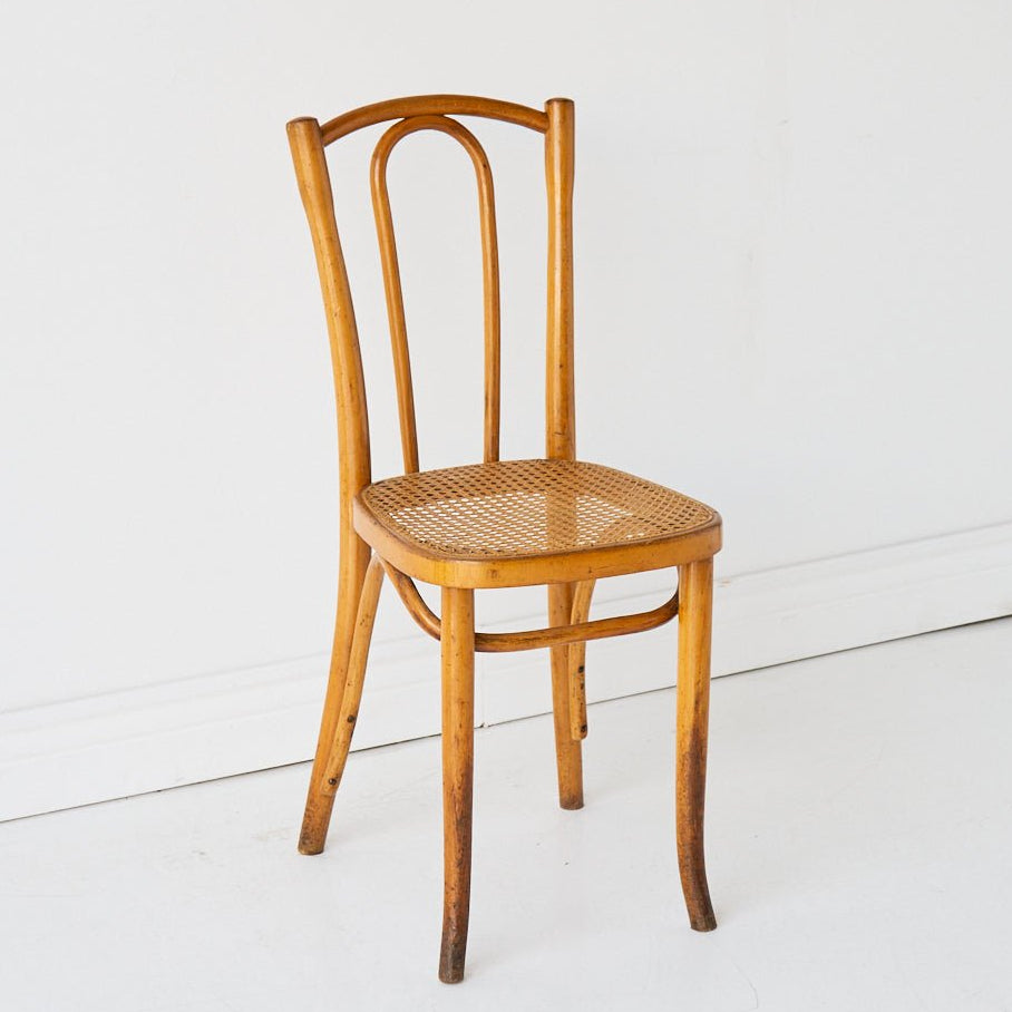 Thonet Bentwood Cane Dining Chair - elsie green - furniture