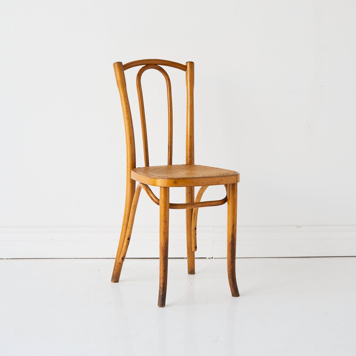 Thonet Bentwood Cane Dining Chair - elsie green - furniture