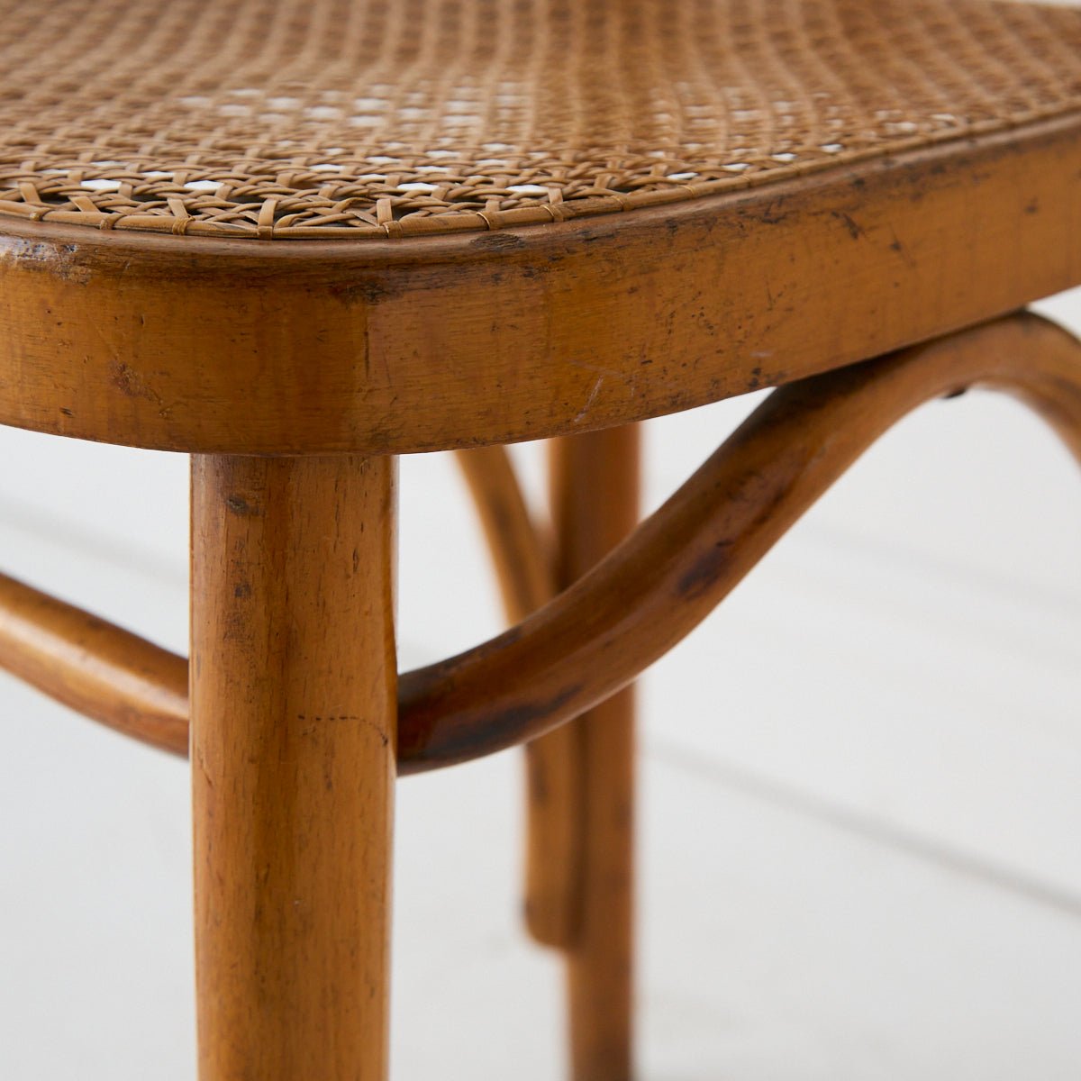 Thonet Bentwood Cane Dining Chair - elsie green - furniture