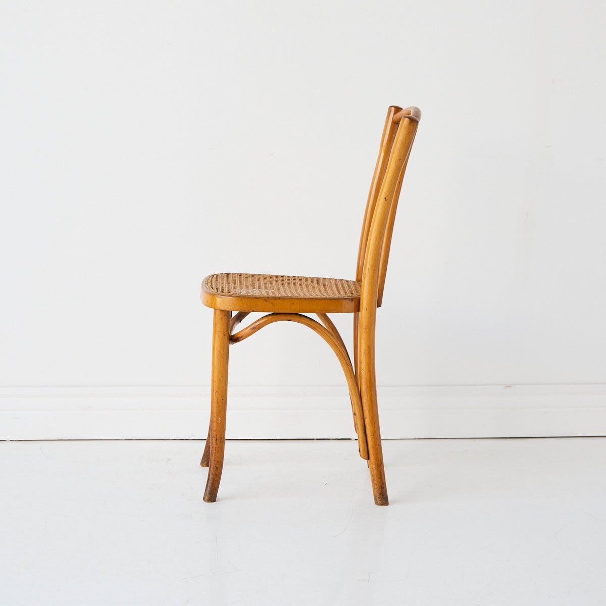 Thonet Bentwood Cane Dining Chair - elsie green - furniture