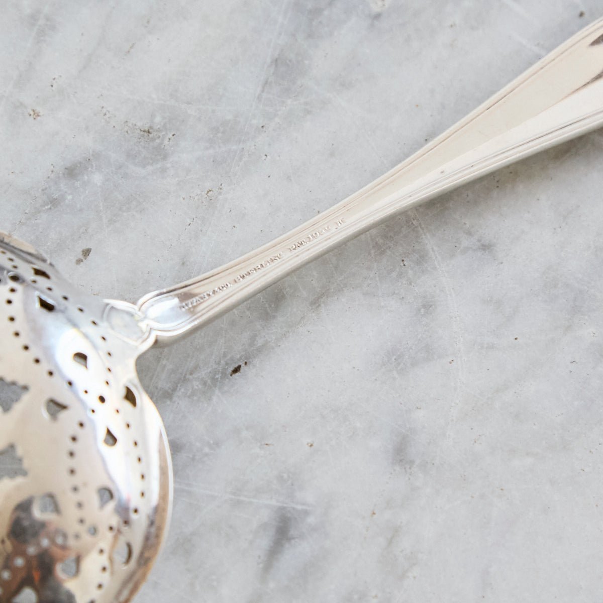 Tiffany and Co. Sterling Sugar Spoon and Paul Revere Silver Bowl | The Patrick Orbe Collection - elsie green - the french kitchen