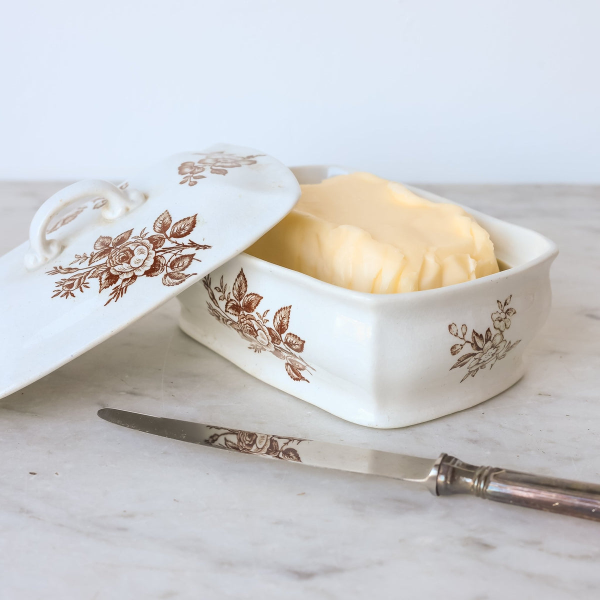 Transferware Cheese Keeper - elsie green - the french kitchen