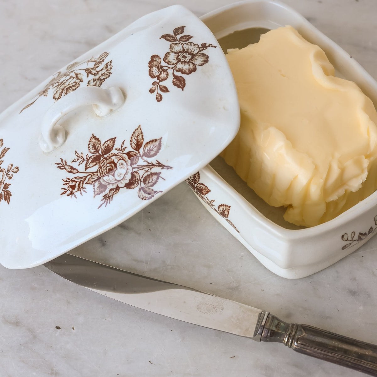 Transferware Cheese Keeper - elsie green - the french kitchen