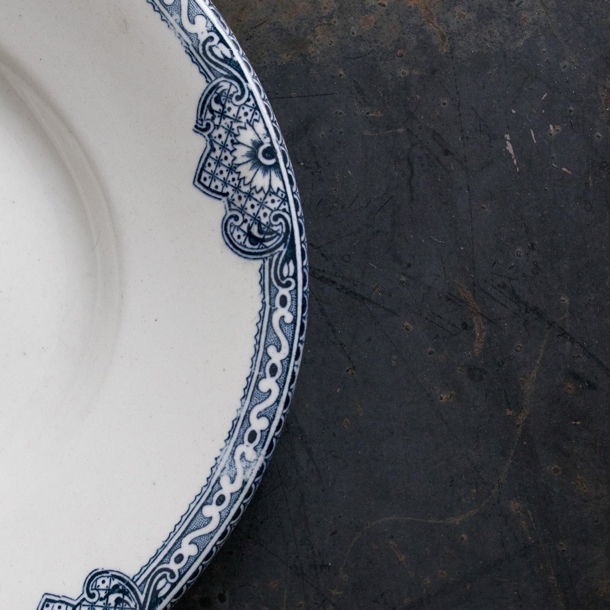 Transferware Oval Platter & Christofle Serving Set - elsie green - the french ktichen