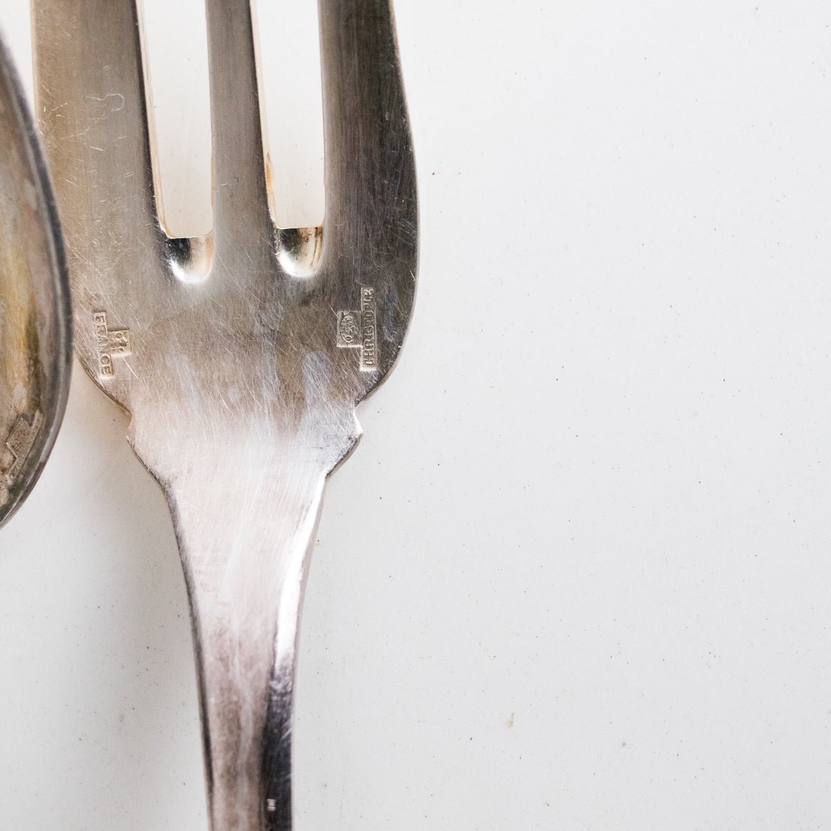 Transferware Oval Platter & Christofle Serving Set - elsie green - the french ktichen