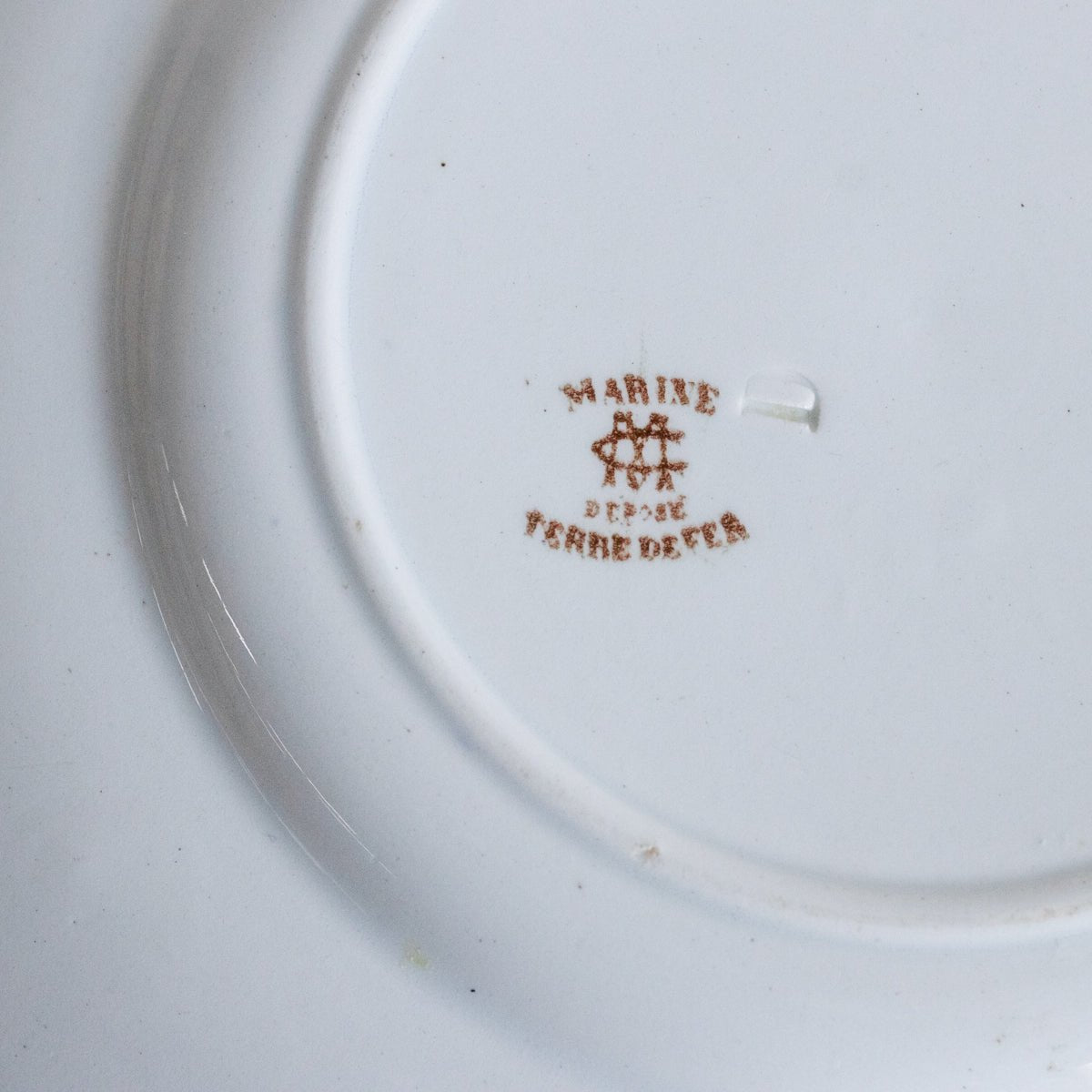 Transferware Plate With Birds, Boats & Shells Set Of 8 - elsie green - The French Kitchen