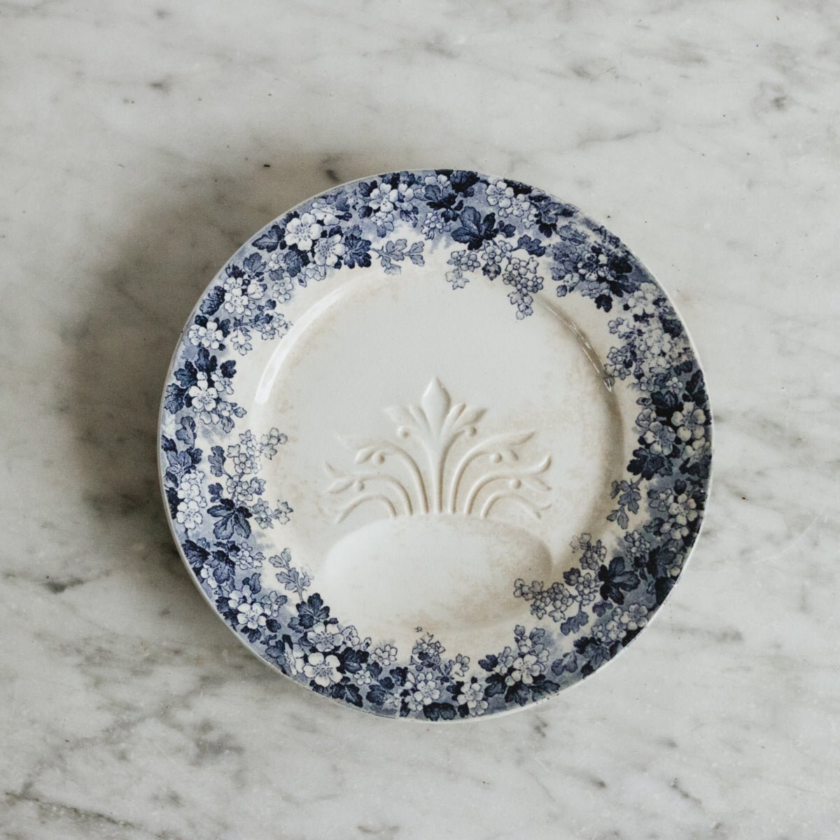 Transferware Recamier Artichoke Plate Set of 6 - elsie green - the french kitchen