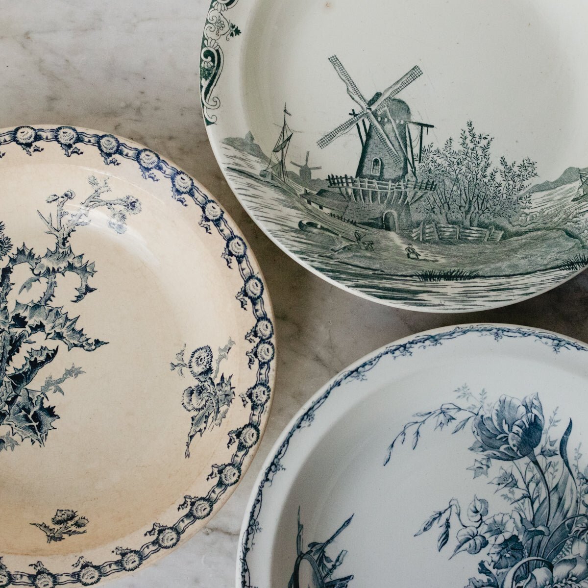 Transferware Serving Bowl - elsie green - The French Kitchen