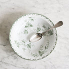 Transferware Serving Bowl with Silver Serving Spoon - elsie green - The French Kitchen