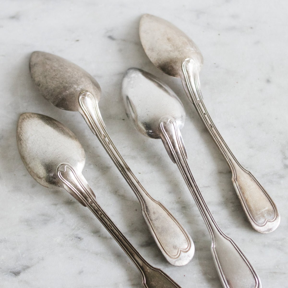 Transferware Serving Bowl with Silver Serving Spoon - elsie green - The French Kitchen