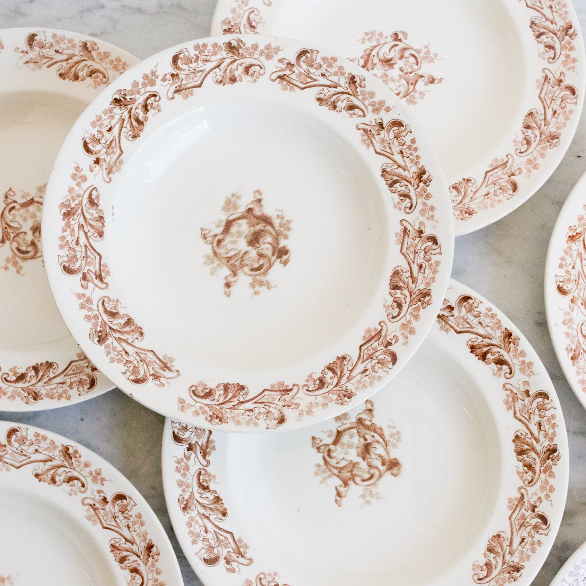 Transferware Soup Bowl Set of 4 - elsie green - the french kitchen