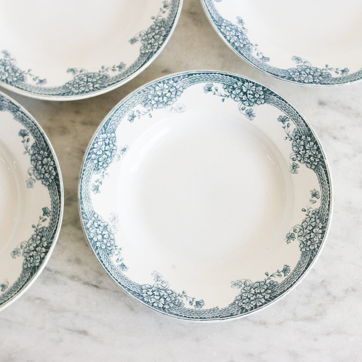 Transferware Soup Bowl Set of 4 - elsie green - the french kitchen