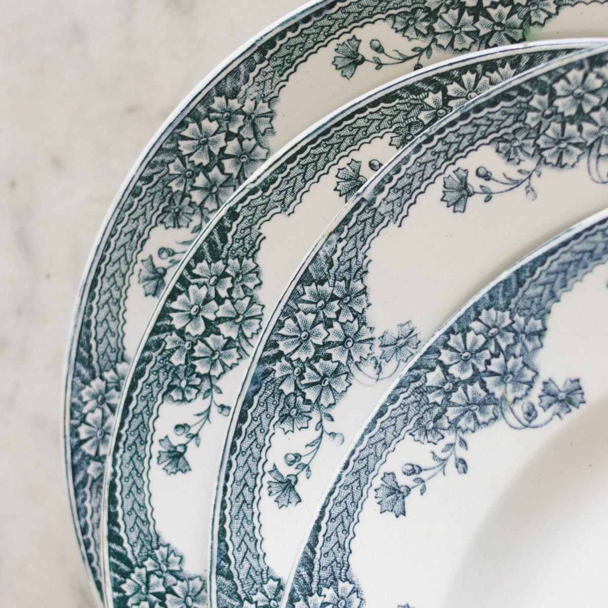 Transferware Soup Bowl Set of 4 - elsie green - the french kitchen