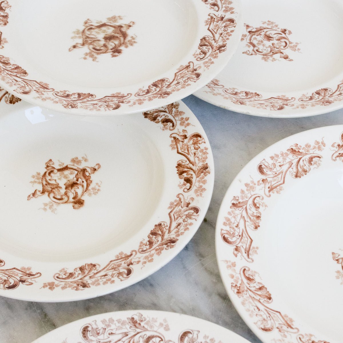 Transferware Soup Bowl Set of 4 - elsie green - the french kitchen