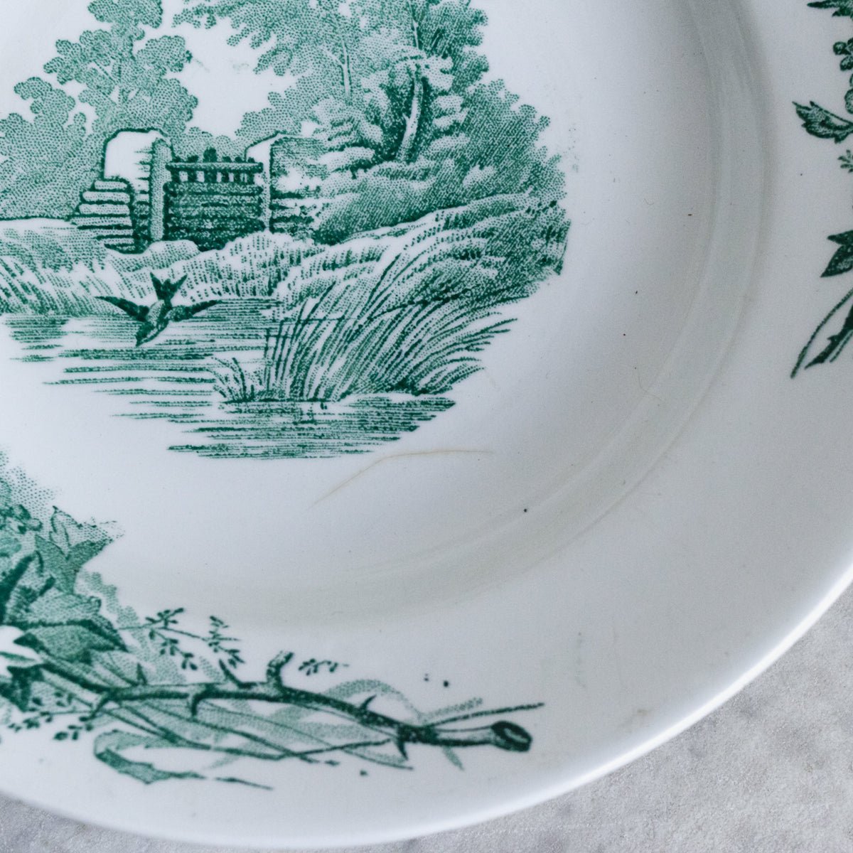 Transferware Soup Bowl With Ducks Set Of 6 - elsie green - The French Kitchen