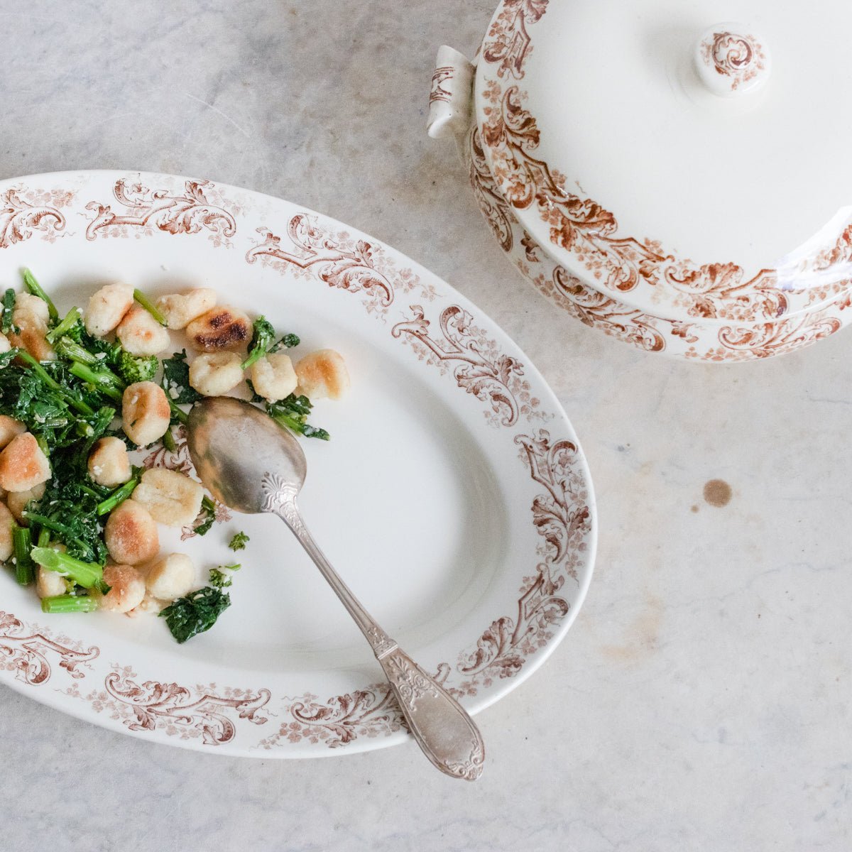 Transferware Tureen & Oval Platter - elsie green - The French Kitchen
