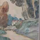 Tree Lined Path Watercolor Painting - elsie green - art