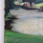 Trees by the Stream Oil Painting - elsie green - art