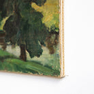 Trees by the Stream Oil Painting - elsie green - art