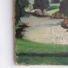 Trees by the Stream Oil Painting - elsie green - art