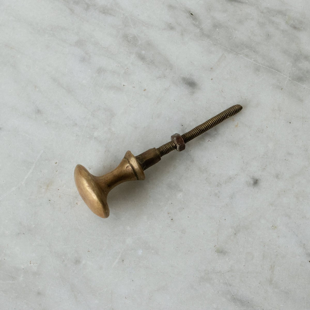 Trio of Antique Brass Cabinet Knobs - elsie green - decor