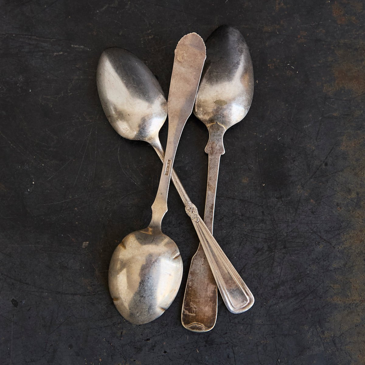 Trio of Antique Serving Spoons | The Patrick Orbe Collection - elsie green - the french kitchen