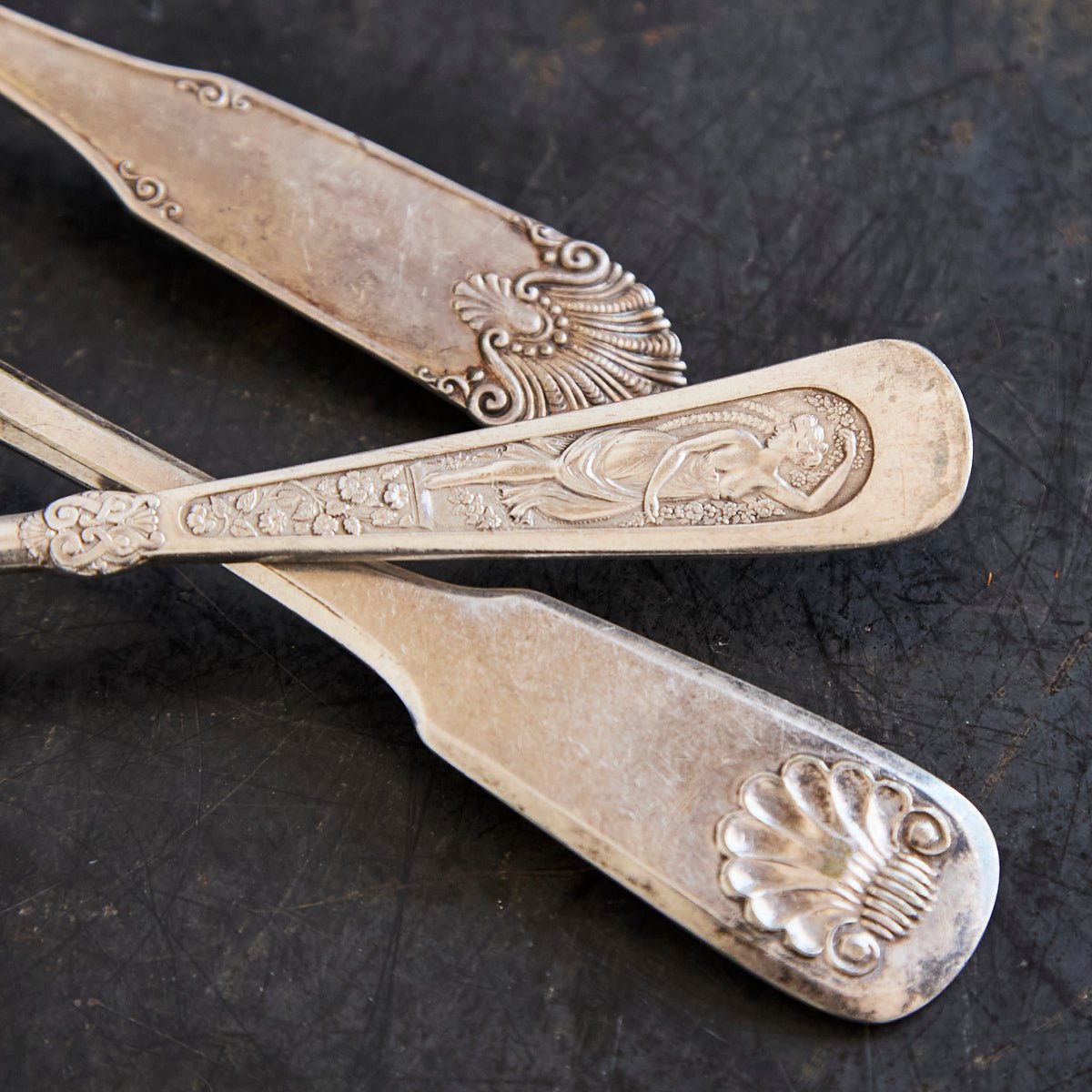Trio of Antique Serving Spoons | The Patrick Orbe Collection - elsie green - the french kitchen