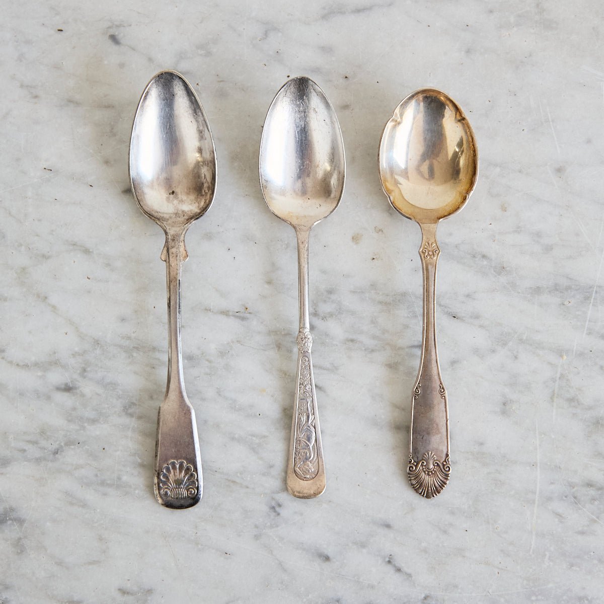 Trio of Antique Serving Spoons | The Patrick Orbe Collection - elsie green - the french kitchen