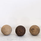 Trio of Antique Wood Game Balls - elsie green - decor