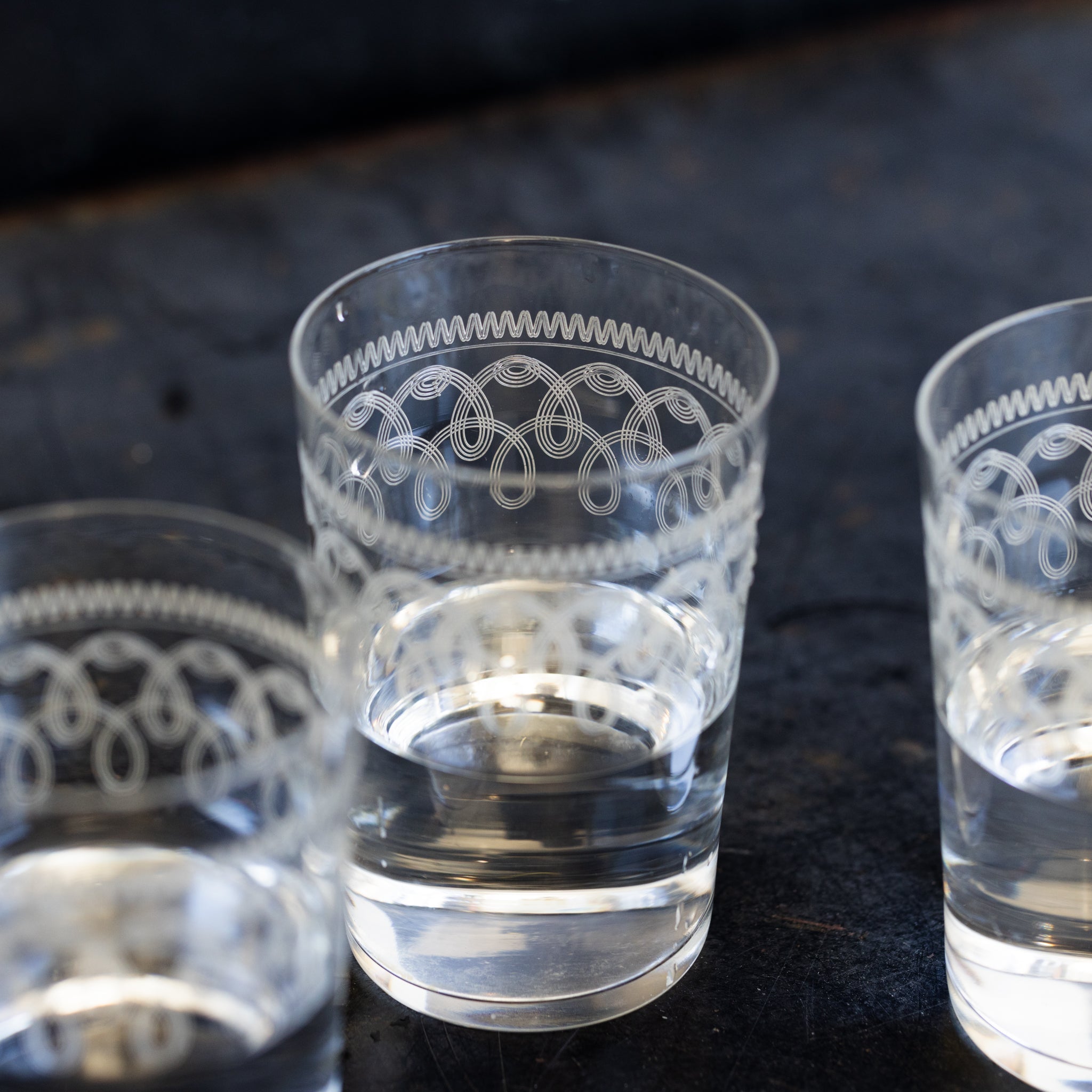Trio of Blown Glass Tumblers - elsie green - the french kitchen
