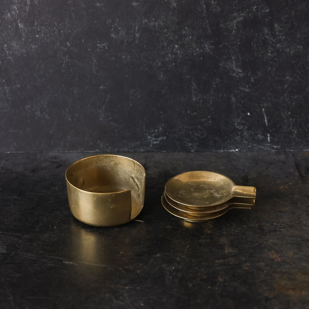 Trio of Brass Ashtrays - elsie green - decor