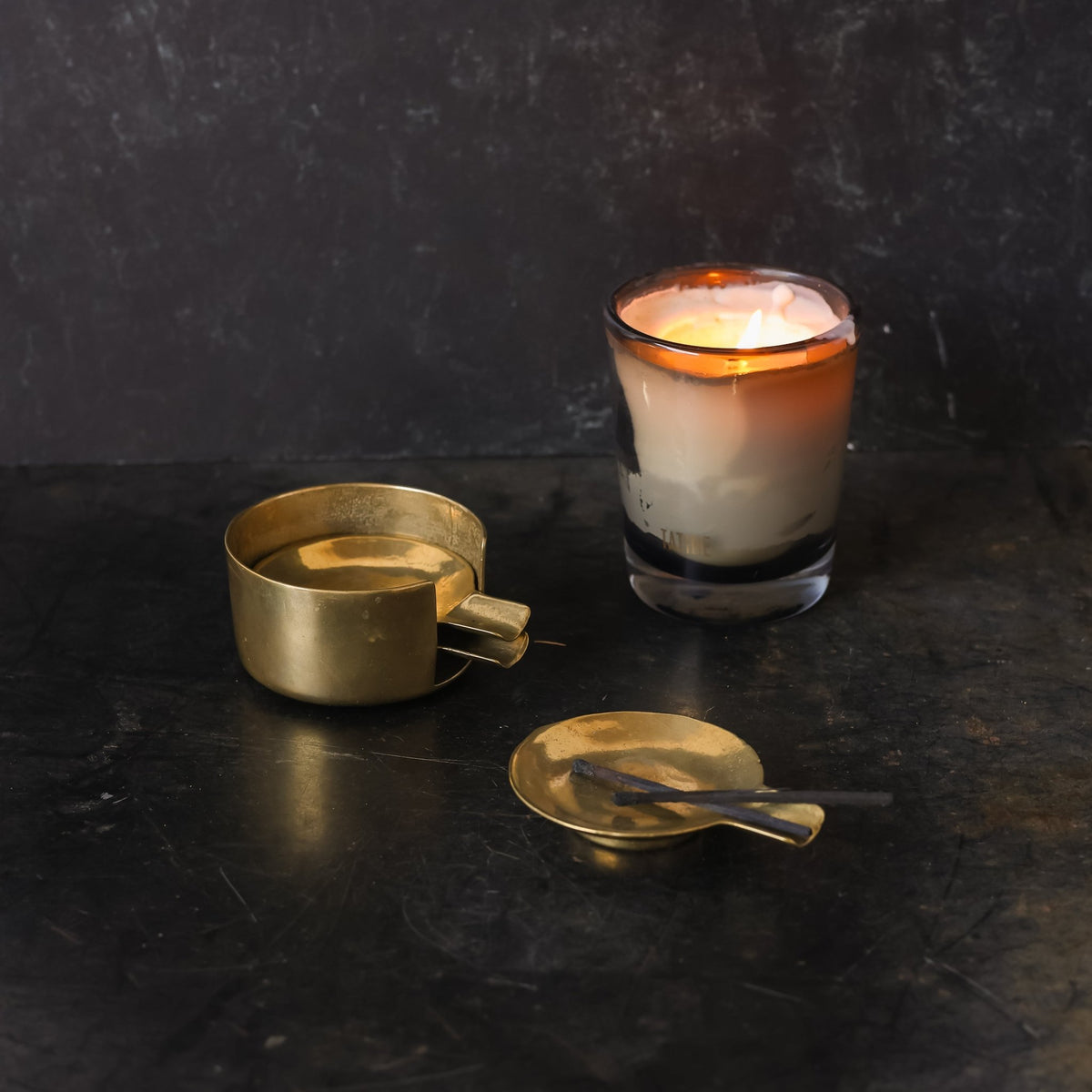 Trio of Brass Ashtrays - elsie green - decor