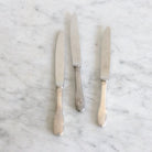 Trio of Christofle Hotel Silver Knives - elsie green - the french kitchen