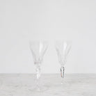 Trio of Crystal Flutes - elsie green - The French Kitchen