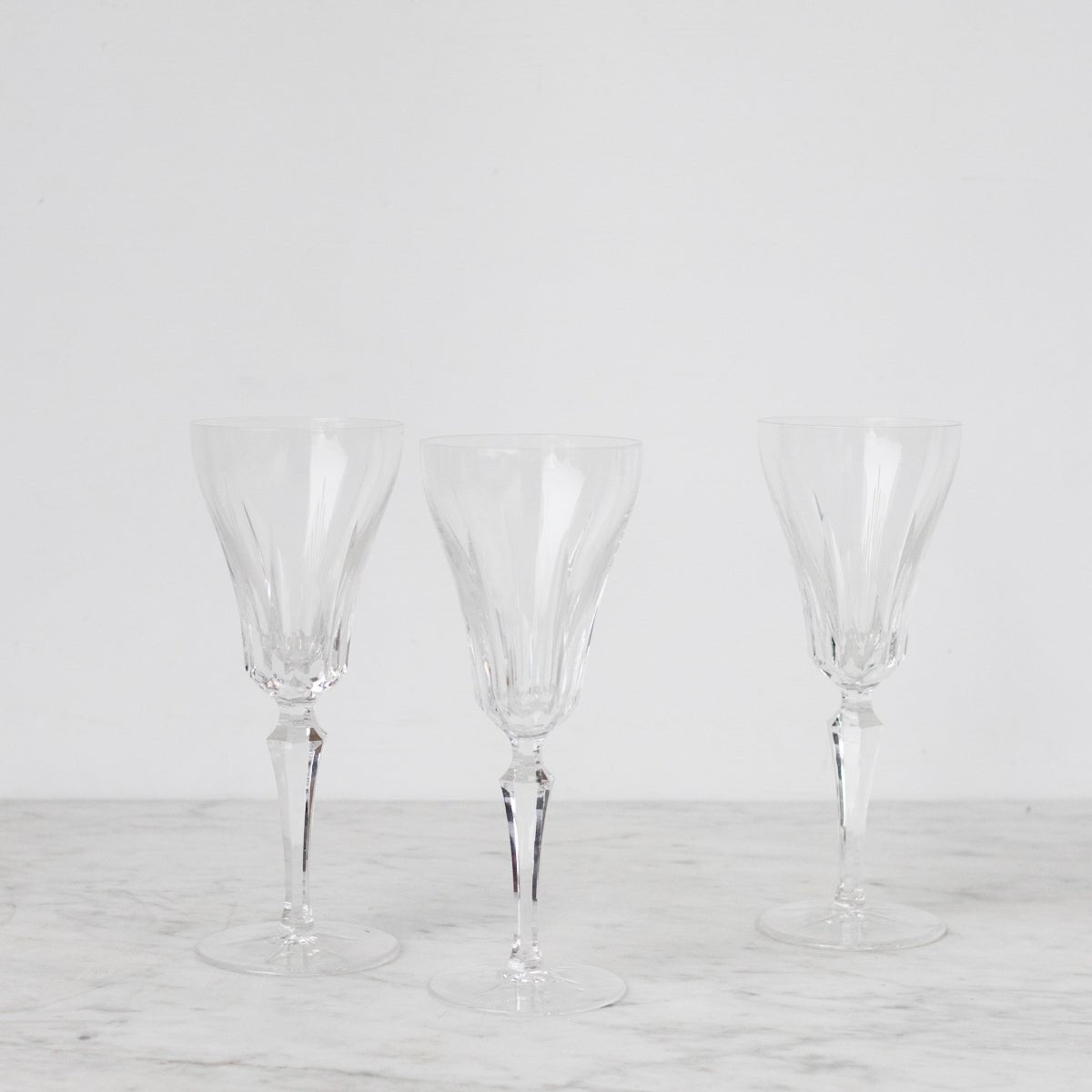 Trio of Crystal Flutes - elsie green - The French Kitchen
