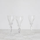 Trio of Crystal Flutes - elsie green - The French Kitchen